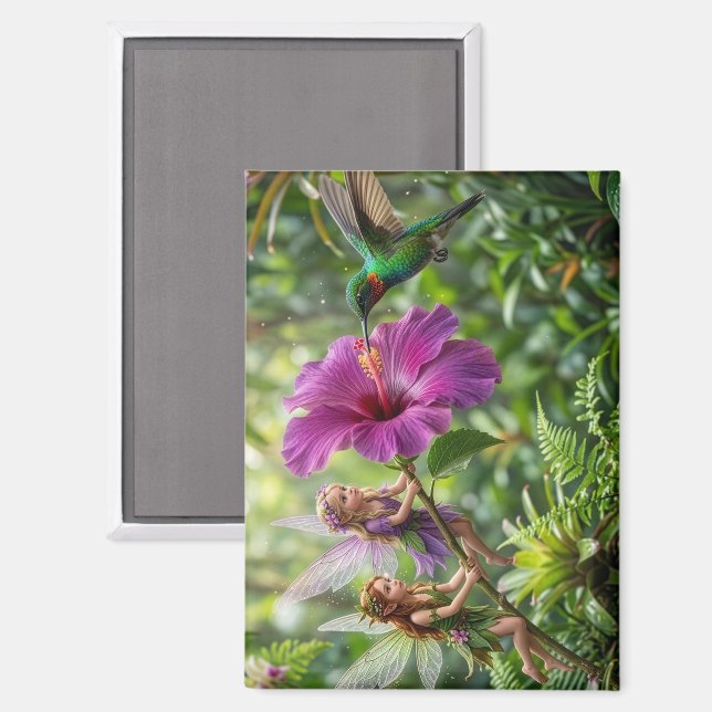 Aimant Colibris aides lutins (Recto/Verso)