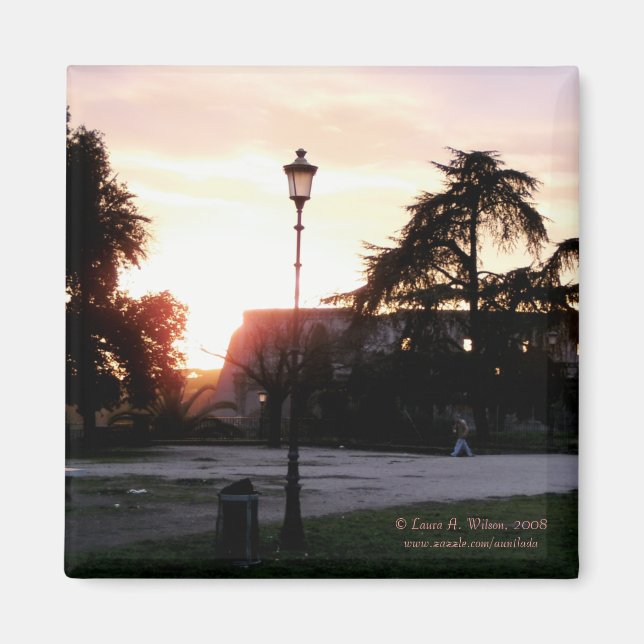 Aimant Colisée au coucher du soleil (Devant)