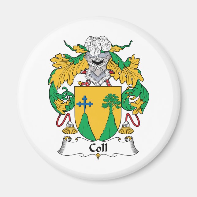 Aimant Coll Family Crest (Devant)