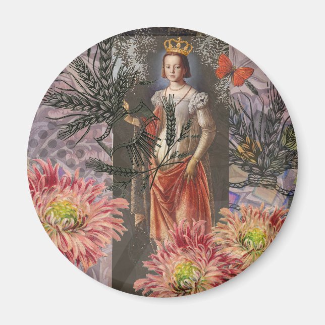 Aimant Collage de la déesse céleste Vierge : Céleste vint (Devant)
