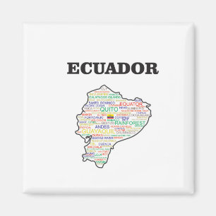 AIMANT COLLAGE DE MOT DE L'EQUATEUR