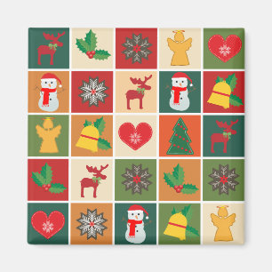 Aimant Collage de Noël