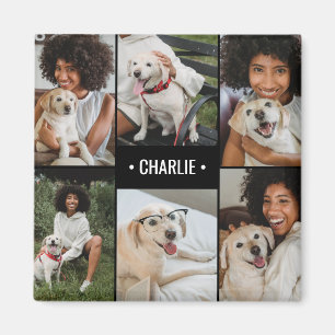 Aimant Collage de photos de chien personnalisé