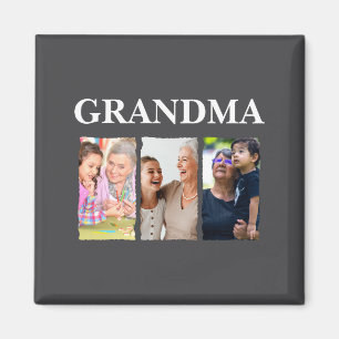 Aimant Collage de photos grand-mère D famille 