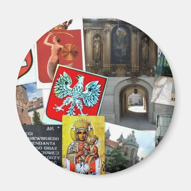 AIMANT COLLAGE DE POLOGNE (Devant)