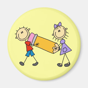 Aimant Colle Enfants Avec Crayon