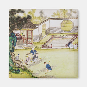 Aimant Collecte du bambou pour faire le papier