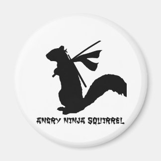Aimant Collection d'écureuils Ninja en colère