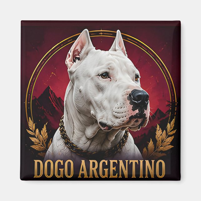 Aimant Collection Dogo Argentino Elite Courage (Devant)