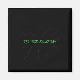 Aimant Collection graphique minimale propre 'Tis Season