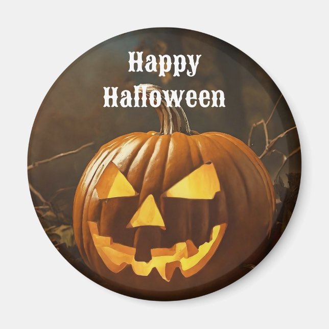 Aimant Collection Halloween grand Citrouille (Devant)