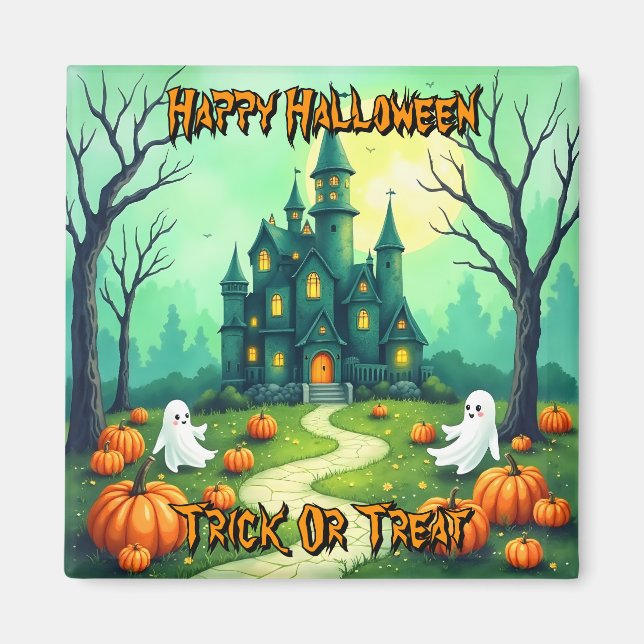 Aimant Collection Moderne Halloween Mignonne Épouvantable (Devant)