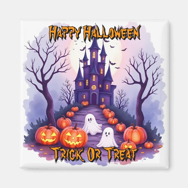 Aimant Collection populaire Halloween mignonne et effraya (Devant)
