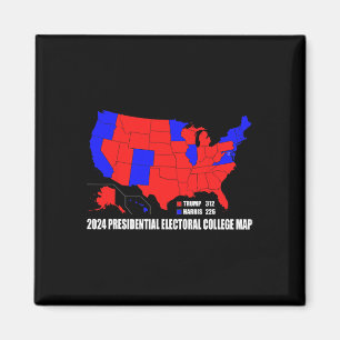 Aimant Collège électoral présidentiel Carte États-Unis Tr