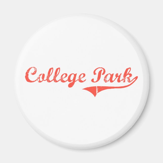 Aimant College Park Maryland Design classique (Devant)