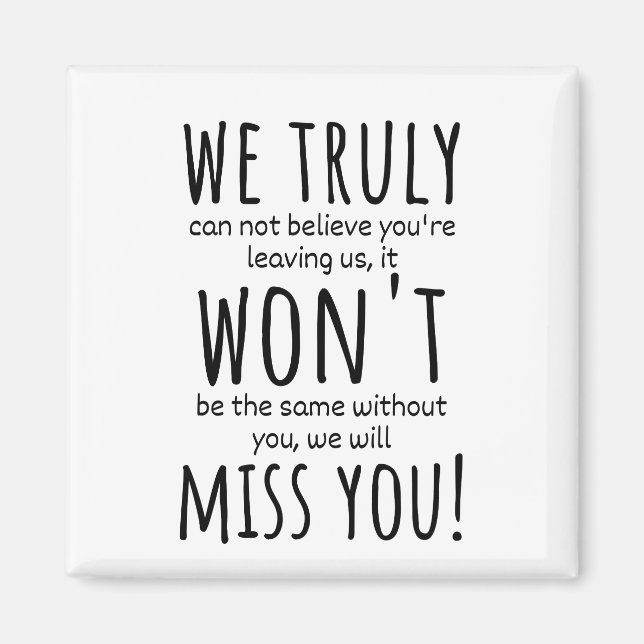 Aimant collègue qui part pour les femmes, collègue qui pa (Devant)