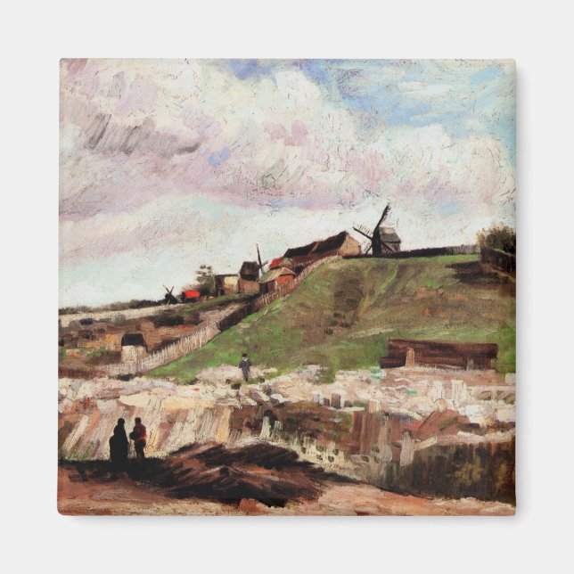 Aimant Colline de Montmartre avec carrière par Vincent va (Devant)