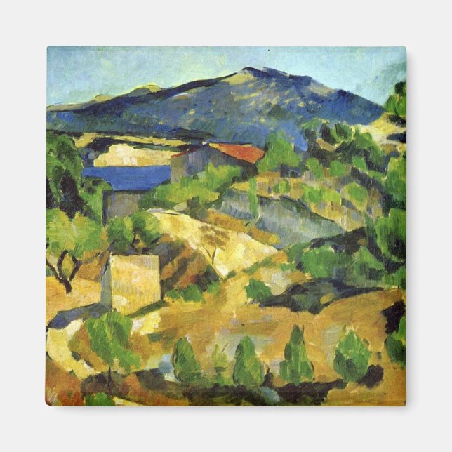 Aimant Collines en Provence - Paul Cezanne - c187 (Devant)