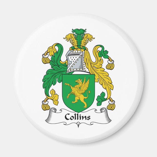 Aimant Collins Family Crest (Devant)