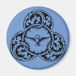 Aimant Colombe du Saint-Esprit symbole chrétien