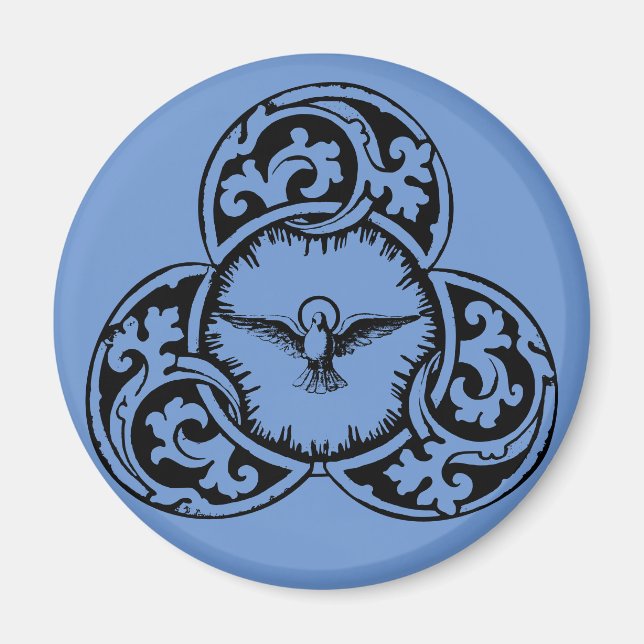 Aimant Colombe du Saint-Esprit symbole chrétien (Devant)