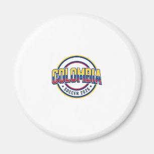 Aimant Colombie Football 2026 Football Gras Pays Typograp