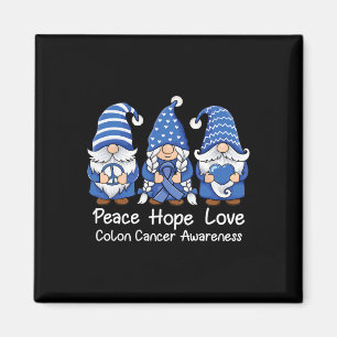 Aimant Colon Cancer Gnomes Support Avec Ruban Colorectal