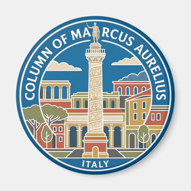 Aimant Colonne de Marc Aurèle Italie (Devant)