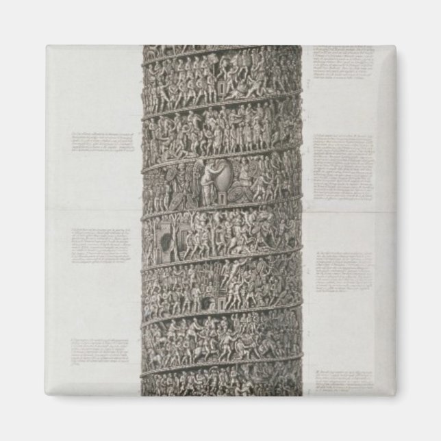 Aimant Colonne de Trajan (gravure) (Devant)