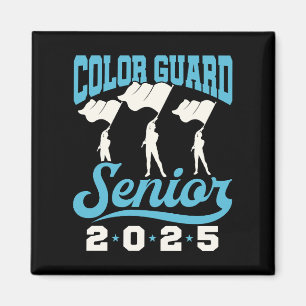 Aimant Color Guard Senior 2025 Class Flags Graduation