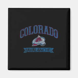 Aimant Colorado Avalanche Vintage Hockey Gris Officiellem