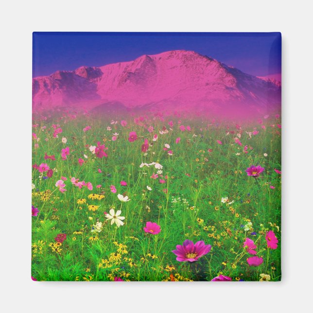 Aimant Colorado coloré, Pikes Peak Mountain (Devant)