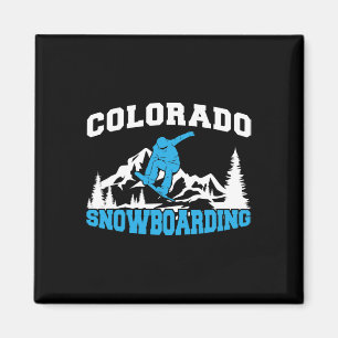 Aimant Colorado Snowboard Hiver Et Sport De Montagne