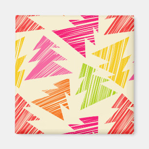 Aimant coloré Sketchy Christmas Trees