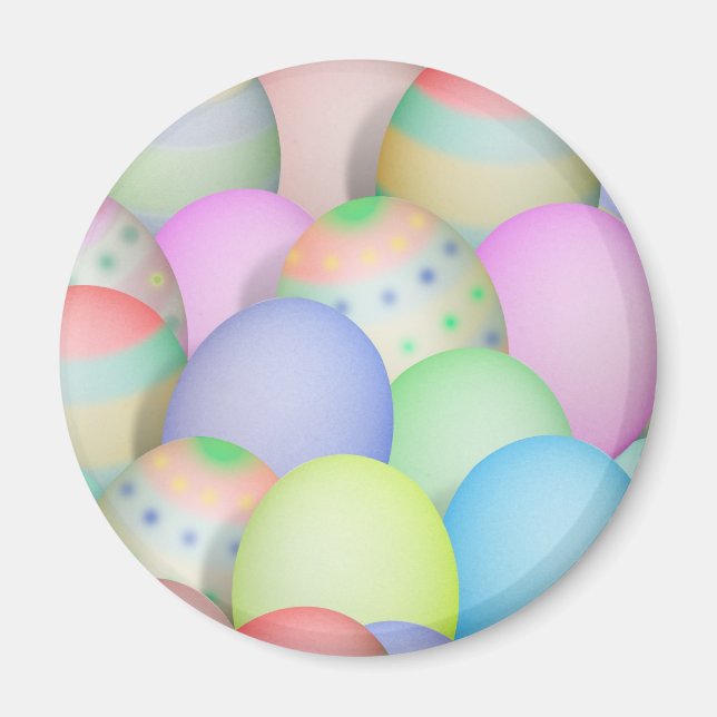 Aimant Colored Easter Eggs Background (Devant)
