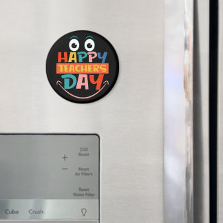 Aimant Colorful Happer Teachers Day Drôle Visage