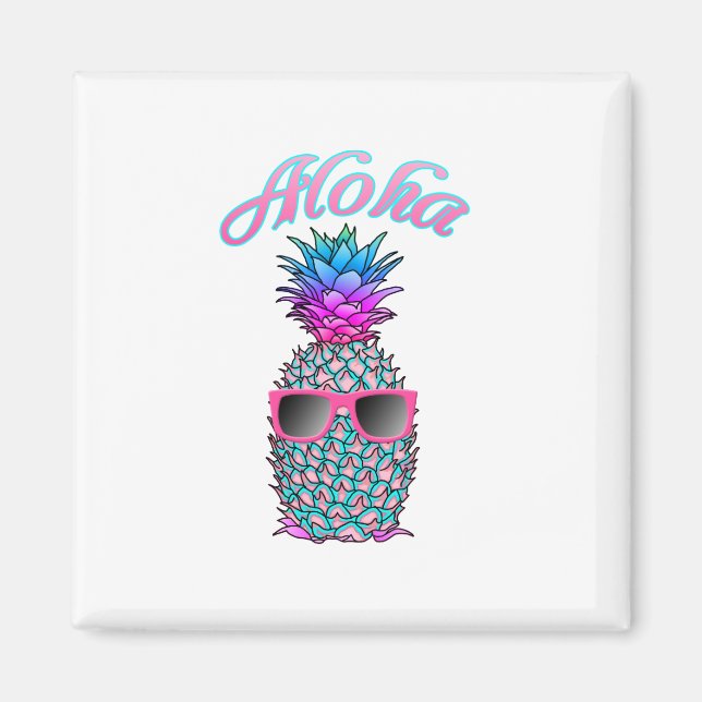 Aimant Colorful Hawaiian aloha (Devant)