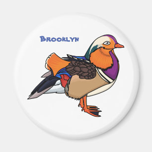 Aimant Colorful mandarin duck