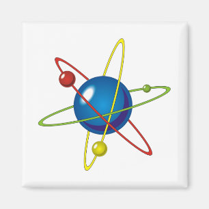 Aimant Colorful Model of the Atom