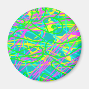 Aimant Coloriez Mes Rêves Motif Gribouillage Expressif Ar