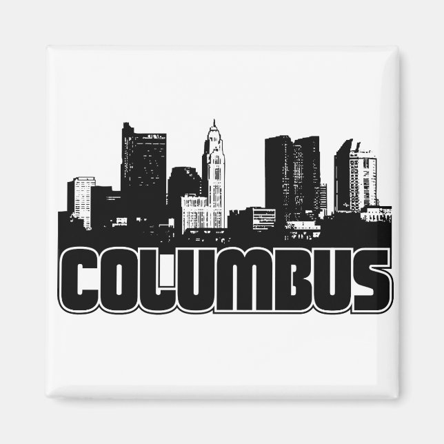 Aimant Columbus Skyline (Devant)