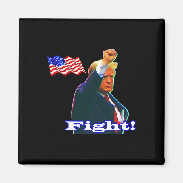 Aimant Combat de patriote Trump  (Devant)