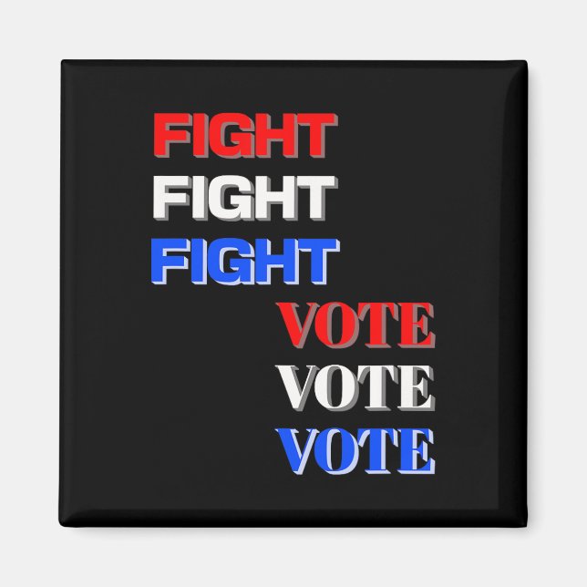 Aimant Combat Vote Pour Élection Présidentielle Trump  (Devant)