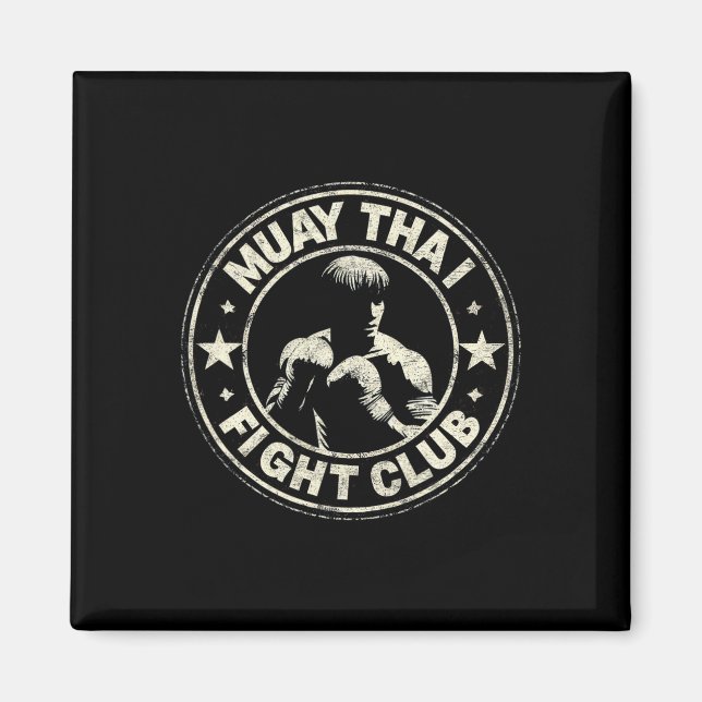 Aimant Combattant de Muay Thai Thaïlande Kickboxing Mma V (Devant)