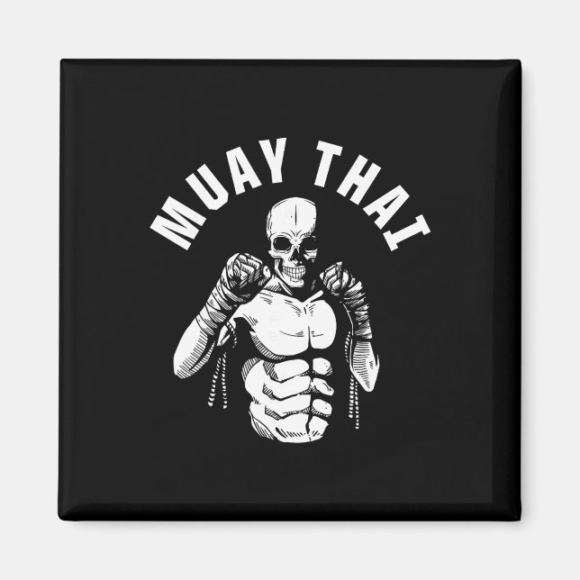 Aimant Combattant de squelette de Muay Thai Entraîneur de (Devant)