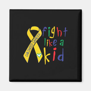Aimant Combattre comme Kid Gold Ribbon Enfance Cancer Awa