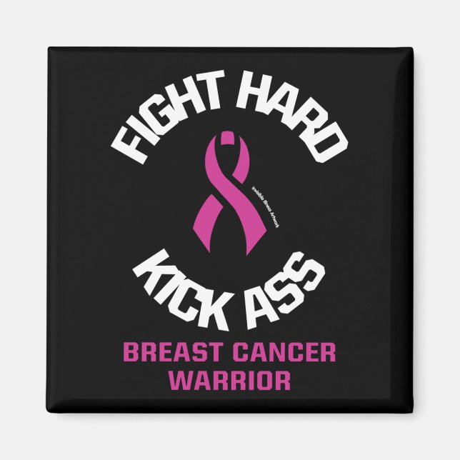 Aimant Combattre Dur...Cancer Du Sein (Devant)