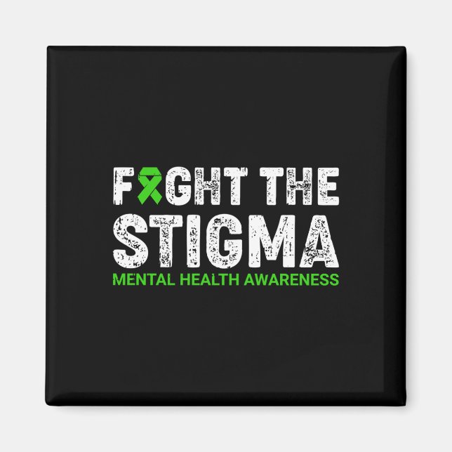 Aimant Combattre la stigmatisation guerrier de la sensibi (Devant)