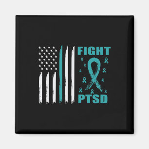 Aimant Combattre Le Ruban Turquoise Ptsd Et Son Indicateu