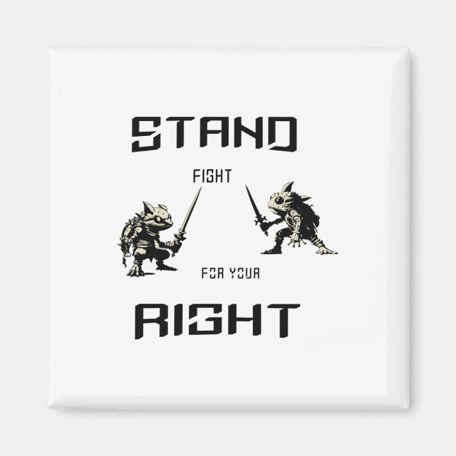 Aimant Combattre Pour Votre Sticker Droit (Devant)